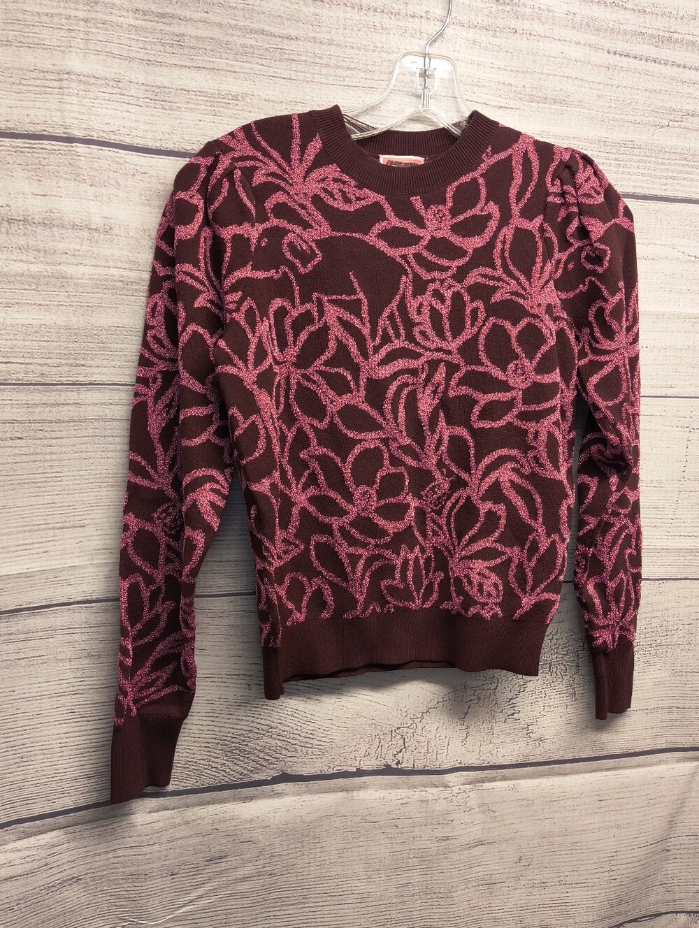 Kate Spade New York Scribble Flora Crewneck Sweater Size XXS